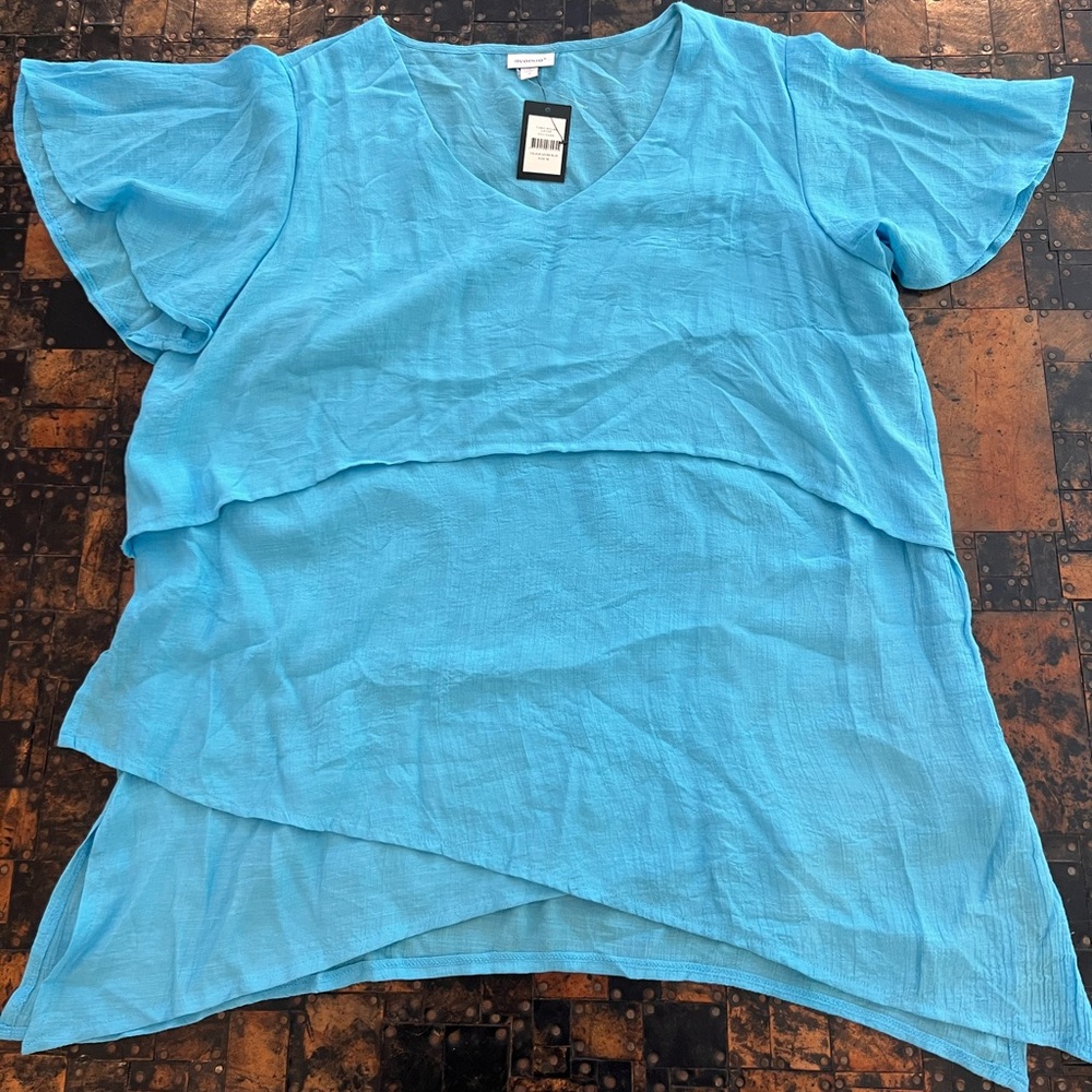 Avenue Tunic Mylah Layer in Azure Blue